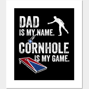 Mens Cornhole Shirt Funny Bean Bag Toss Dad Cornhole Legend Posters and Art